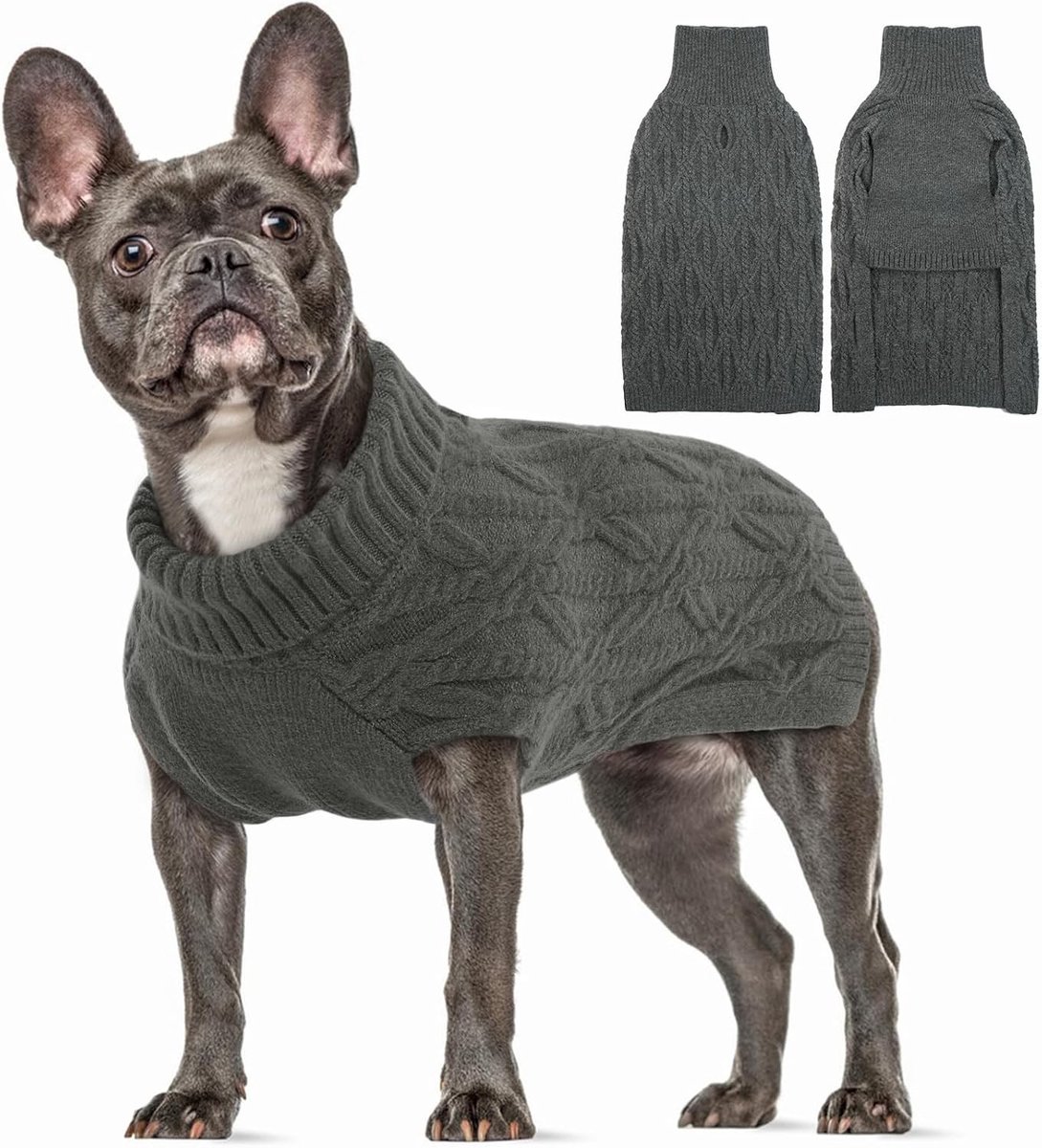 Dikke hondenpullover voor middelgrote honden, comfortabel en warm sweatshirt voor koud weer, geschikt voor zowel jongens als meisjes