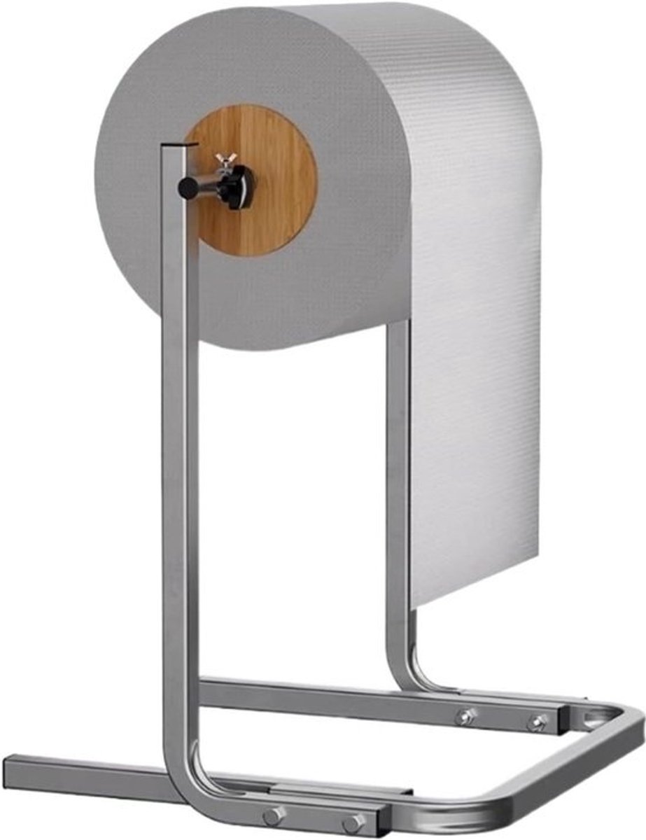 Bubble Wrap Dispenser - Foliehouder Rollen - Verpakken Breekbare Items - Verstelbare Schuiven Clips - 30 cm - Zilver