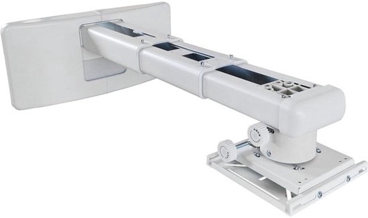 Projector Mount - Projector Ophanging - Thuisbioscoop Inrichten - Zes Assen Aanpassing - 32.5-74cm Uitschuifbaar - Wit