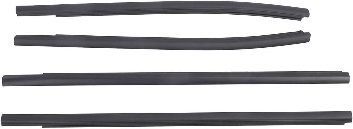 Raamstrip Set van 4 Stuks voor Geluid- en Waterdichtheid, Rubber Raamafdichting voor Deuren en Ramen, Geschikt voor Diverse Modellen van 2012 tot 2021