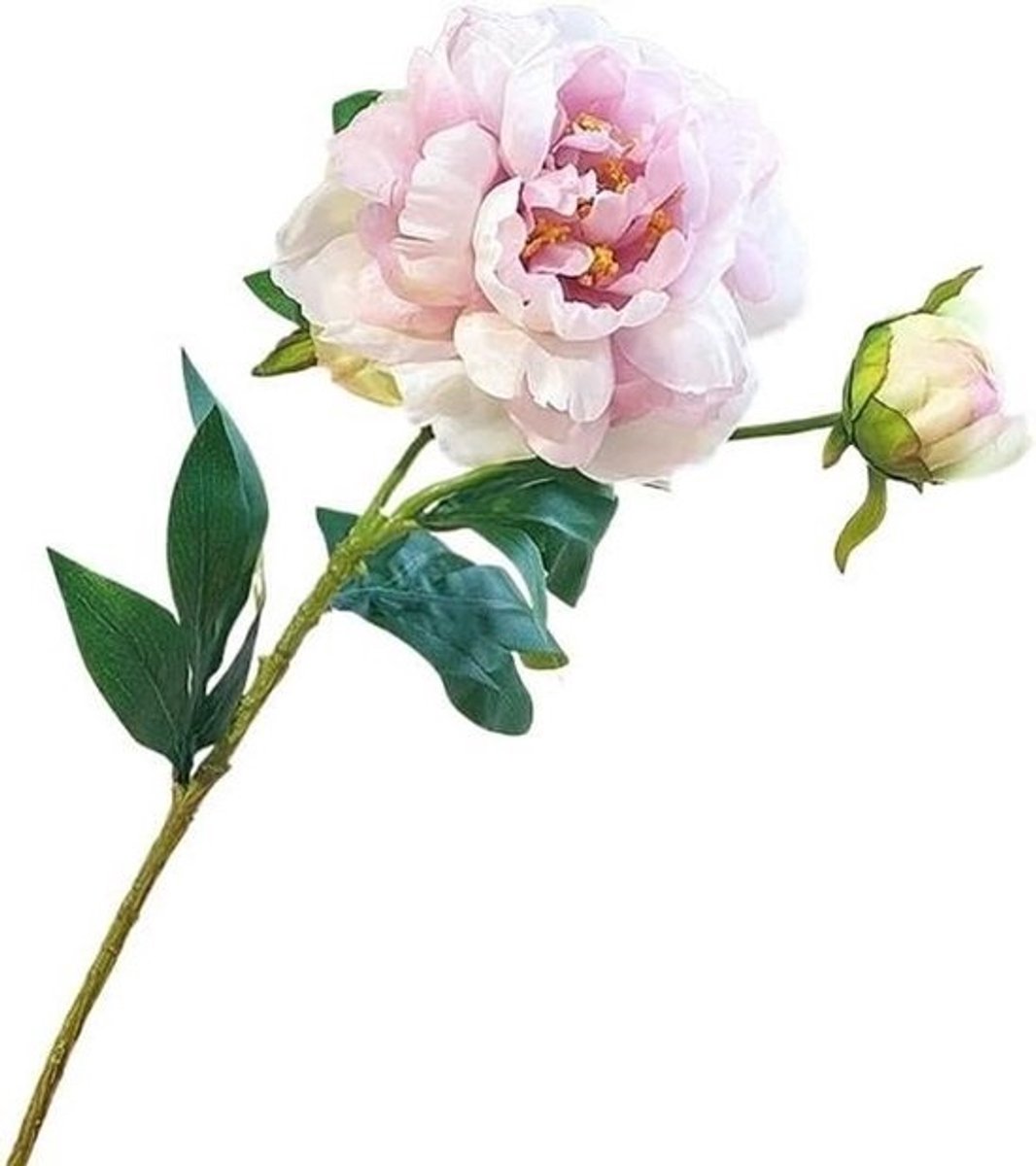 Kunstbloemen Pioenen - Nep Bloemen - Huisdecoratie - Realistisch Uiterlijk - 68 cm - Lila