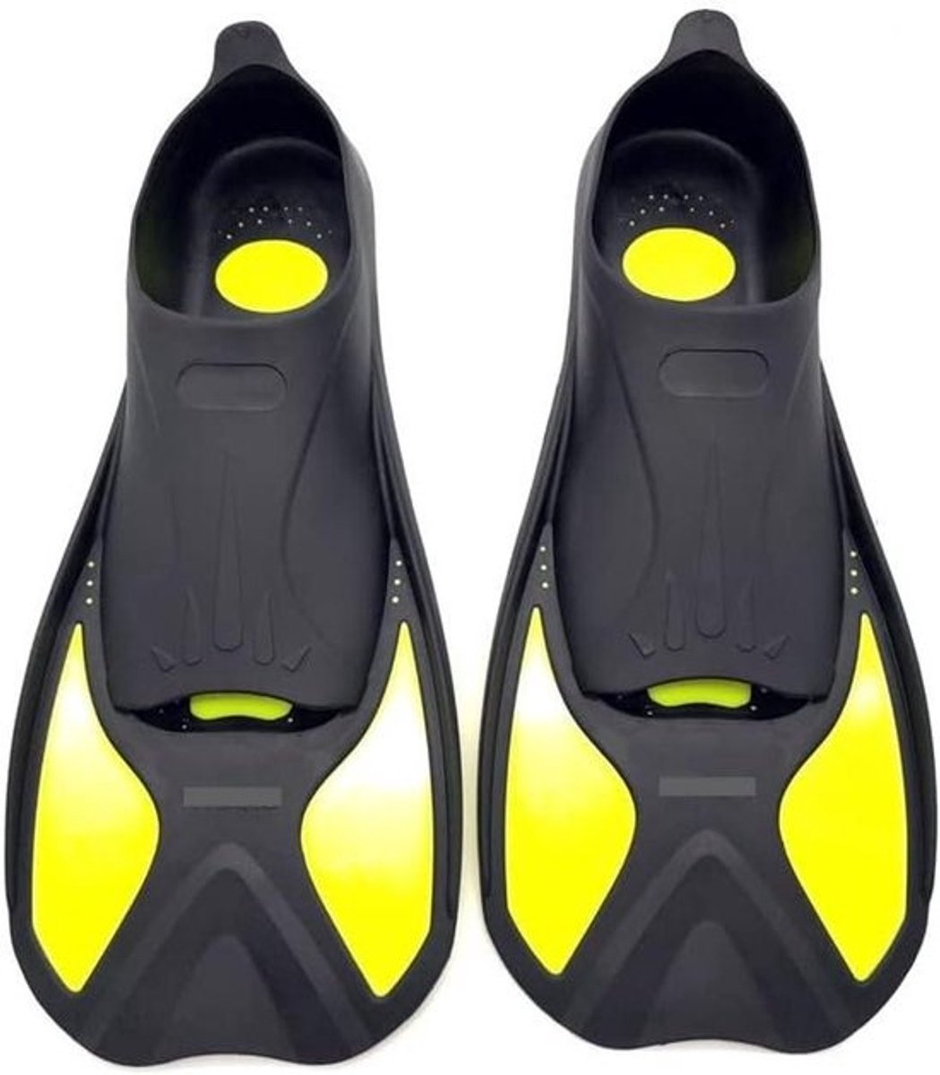 Snorkelvinnen Zwemvinnen - Duikvinnen Voetflipper - Snorkelen Zwemmen - Ontworpen voor Beginners - Maat M - Geel