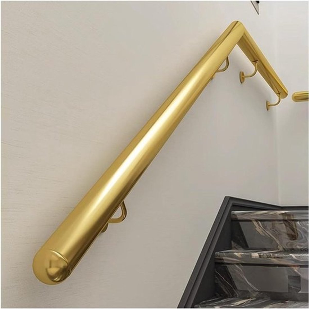 Roestvrijstalen trapleuning - Veiligheidsleuning Handgreep - Trap Veiligheid - Stevige Wandmontage - Tot 6 meter - Zilver