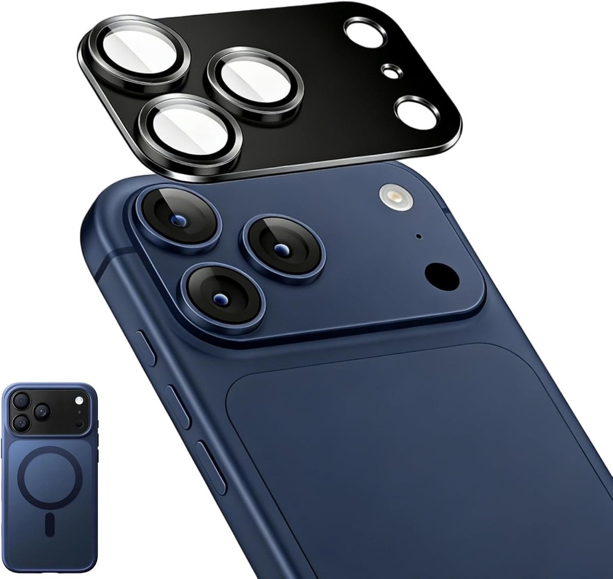 Camera Bescherming voor 6.3 inch Smartphone, 9H Gehard Glas met Metaalframe, Krasbestendig en Schokbestendig, HD Helder, Geschikt voor Nachtmodus, Set van 2