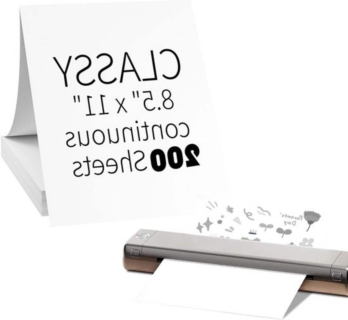 Thermisch Printerpapier - Printerpapier Thermisch Papier - Documenten Printen - BPA-vrij - 200 vellen - Wit