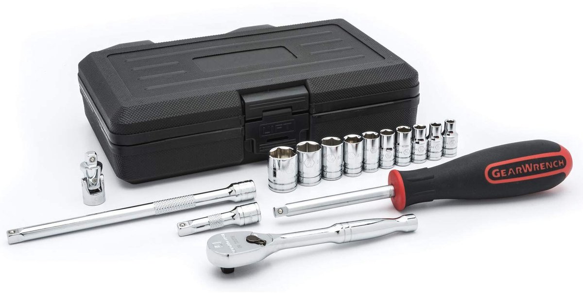 15-delige 1/4" Drive Mechanische Gereedschapsset