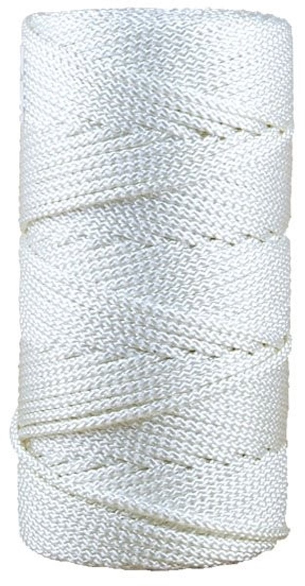 Polyester Gevlochten Touw - 6 mm x 200 m - Wit
