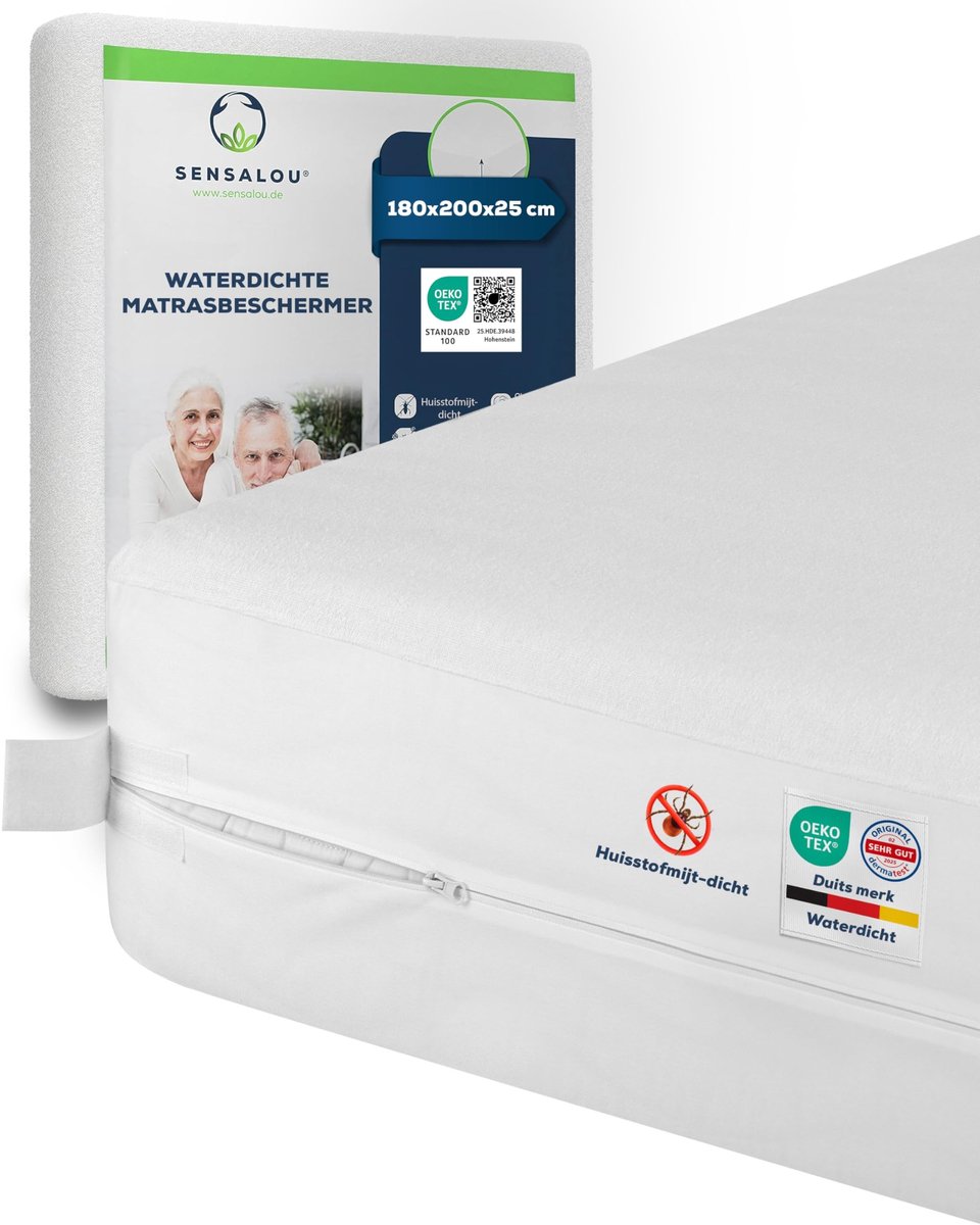 Matrasbeschermer 180x200x25cm - Waterproof met Rits