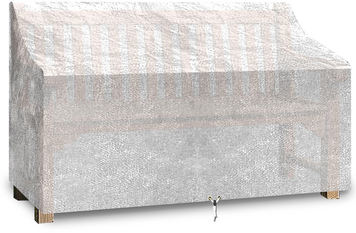 Tuinbankhoes - Waterdicht - Transparant - 193x66x63/89 cm