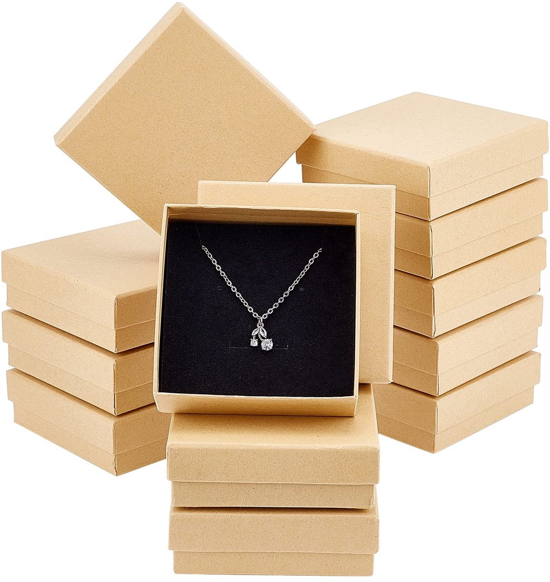 Set van 24 Papieren Geschenken Dozen - Burlywood