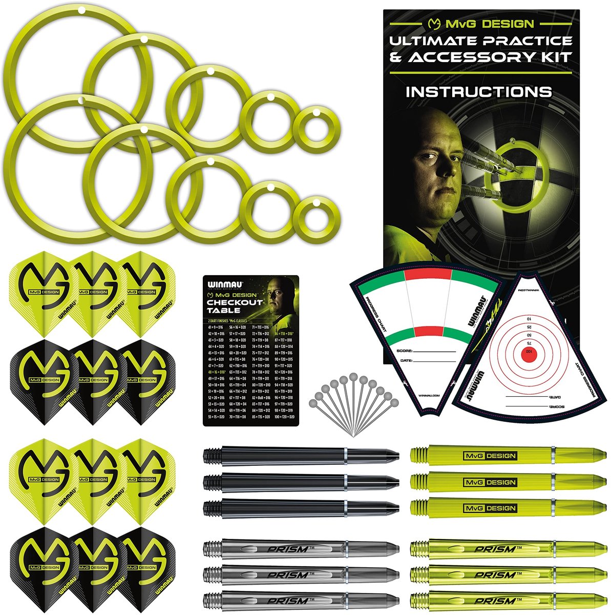 Darts Accessoires - Oefenringen en Trainingsbladen