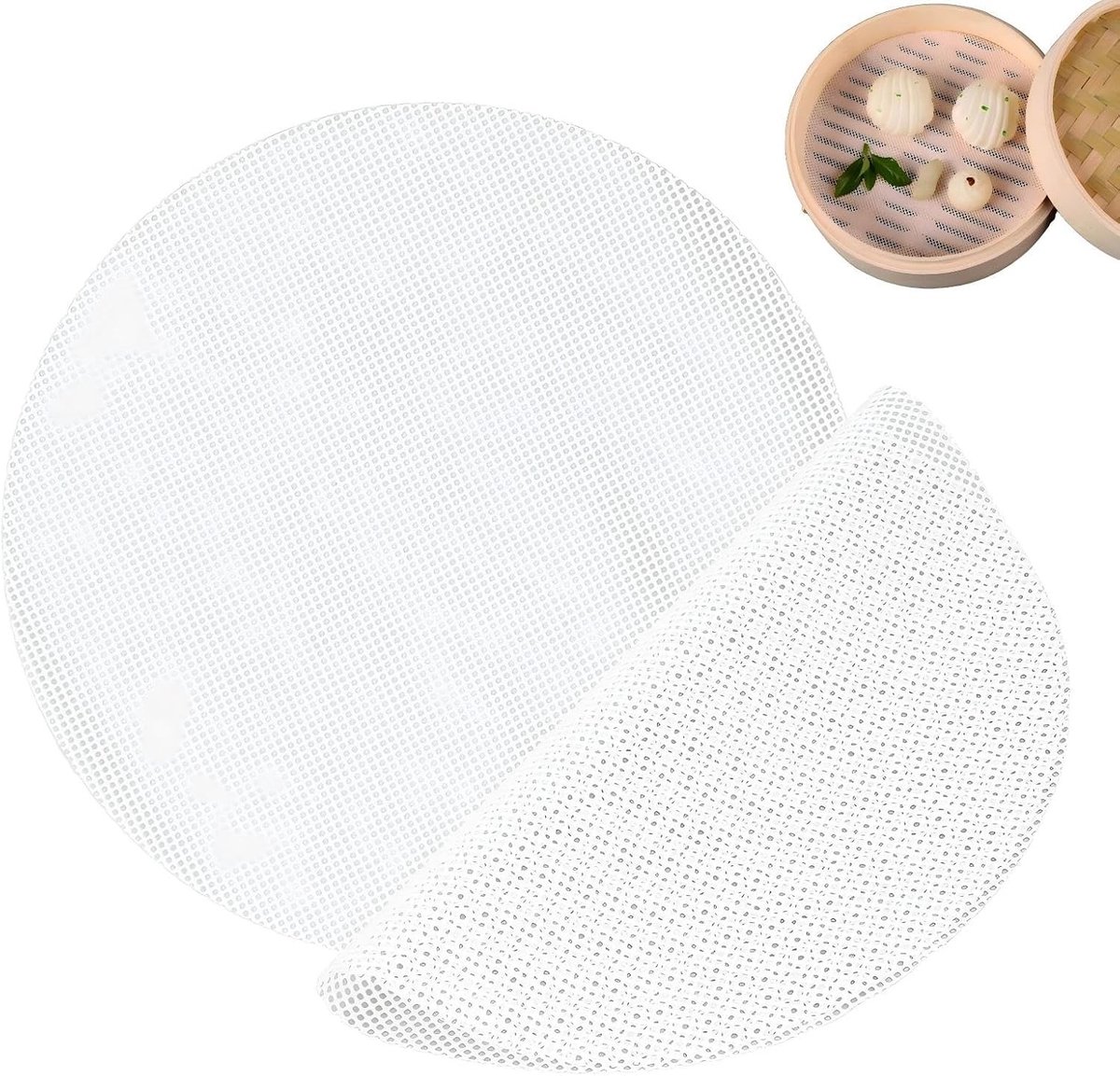 Set van 10 Siliconen Fume Matten met een Diameter van 30 cm, Antiaanbak Coating, Ideaal voor Stoom, Koken en Dampers
