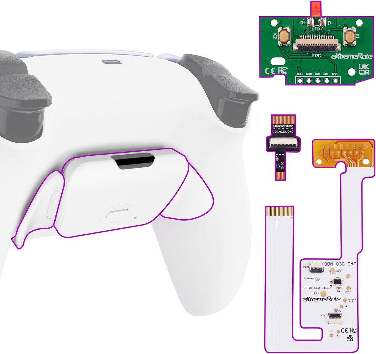 Remap Kit V3 met 15 Toewijzingen - Geschikt voor PS5 Controller BDM-030 tot 050