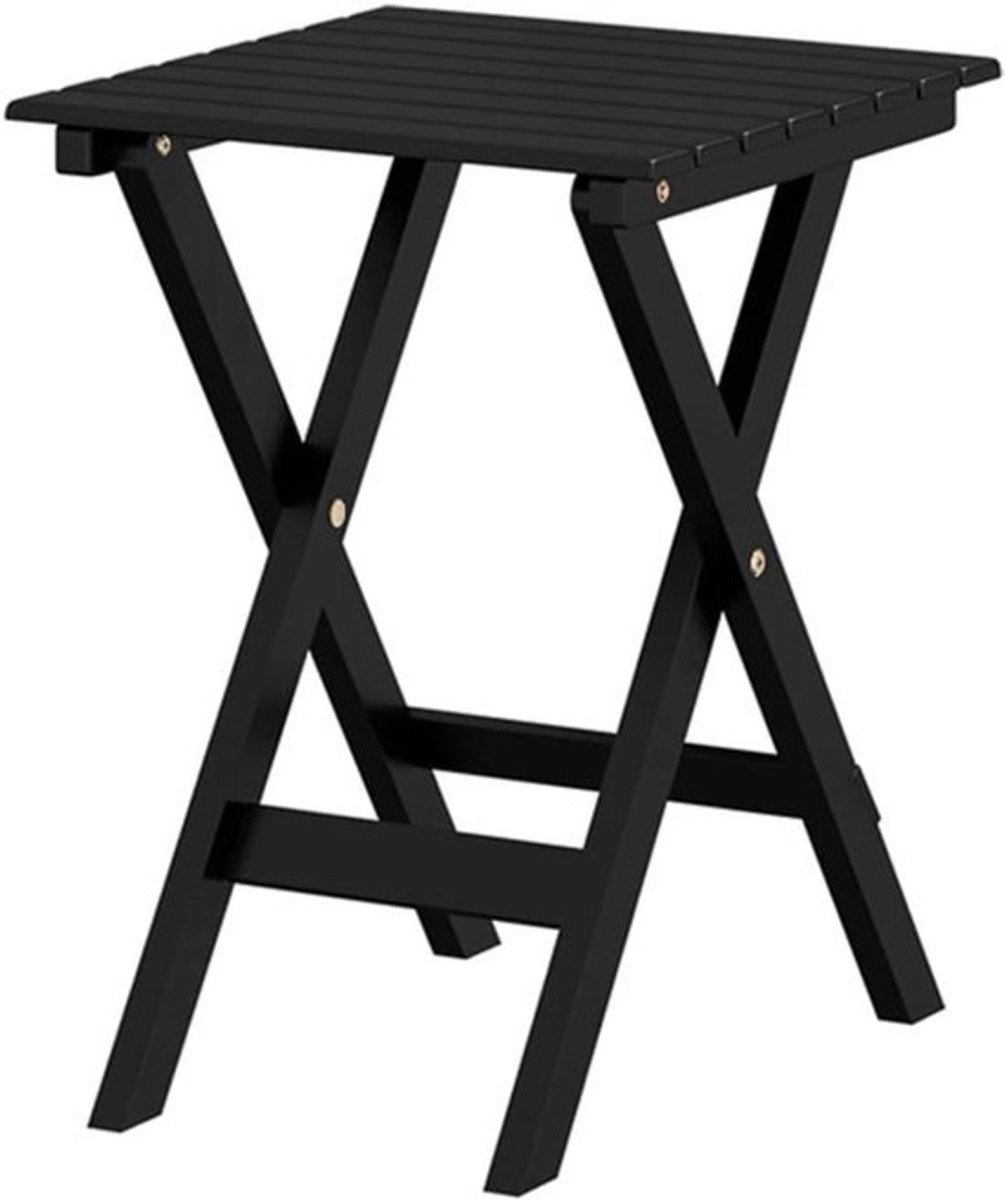 Inklapbare Bijzettafel - Salontafel Wandtafel - Koffie Drinken - Massief Populierenhout - 60 cm x 35 cm x 46 cm