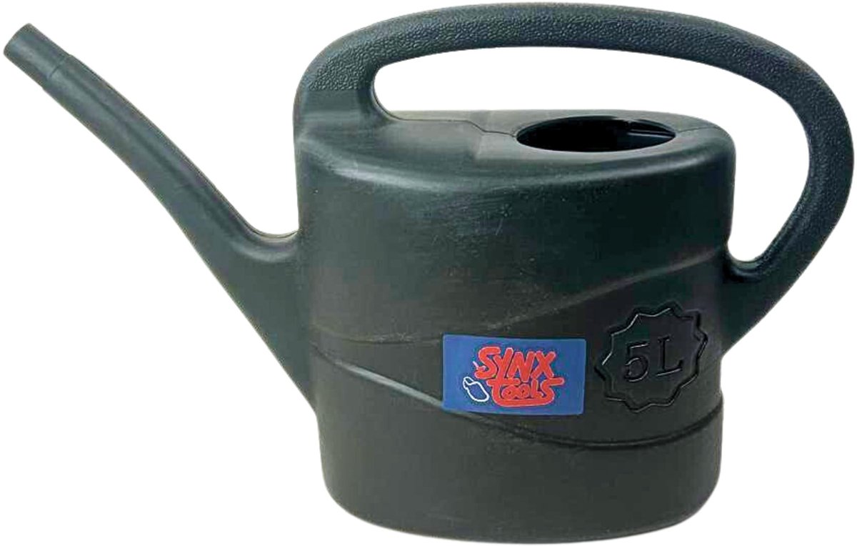 Gieter met lange tuit - 5 liter - Zwart kunststof