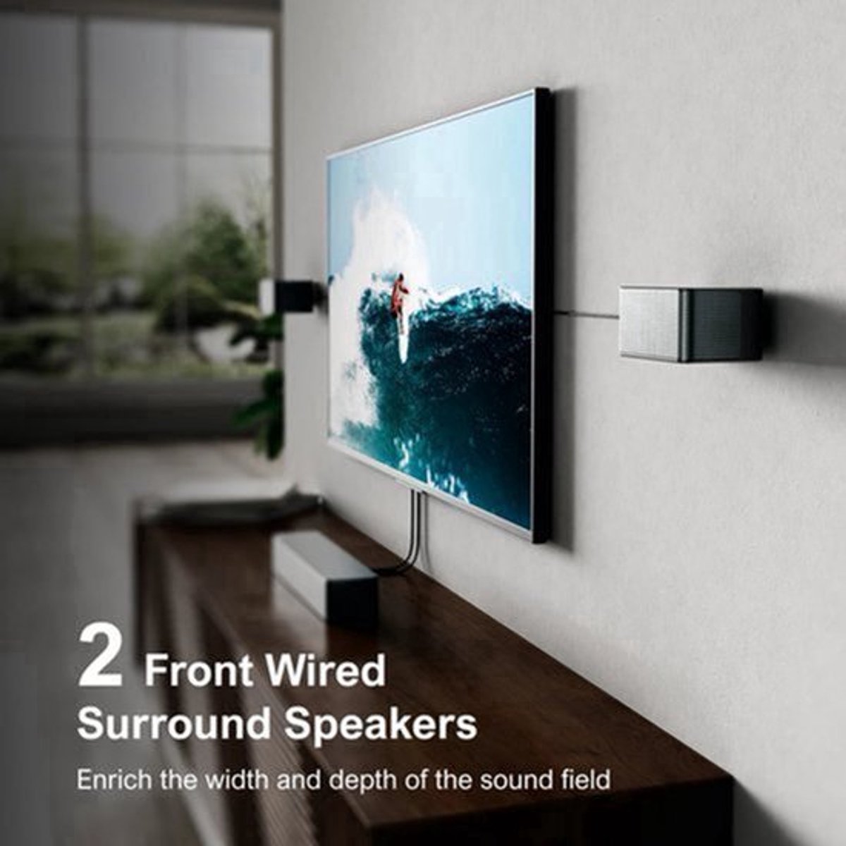 Soundbar – Home Theater Speaker – Surround Sound System – Draadloze Subwoofer – 7.1 Kanaals – Dolby Atmos – 500W Krachtig – App Bediening
