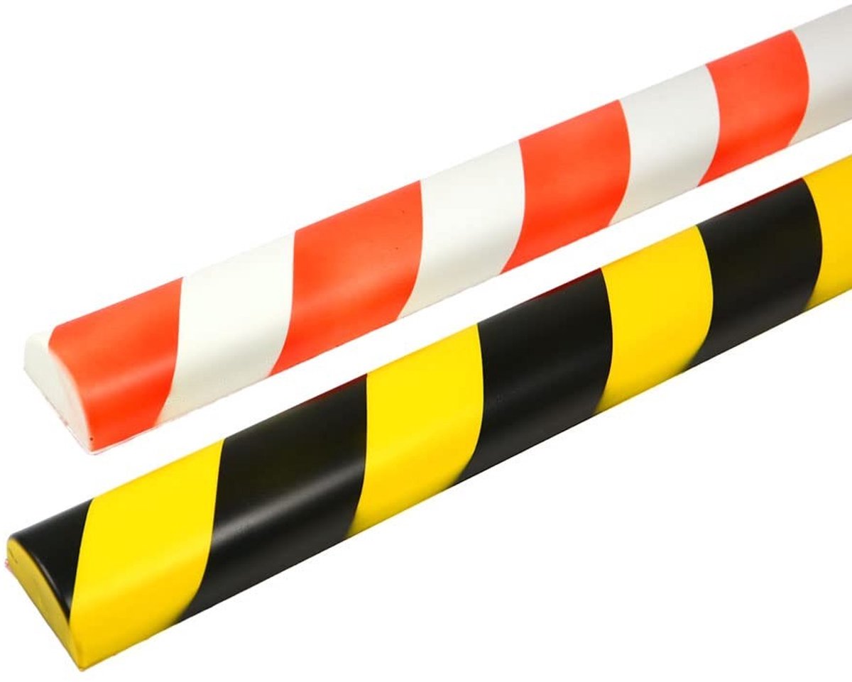 Foam Bumper - 1 meter - Wit & Rood
