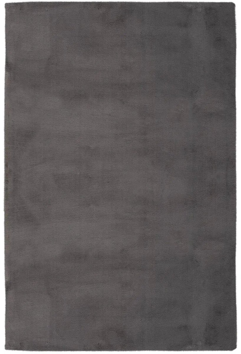 Dutch XXL Fluffy Vloerkleed | Tapijt | Chaplin | Uni | Grijs | 60x110 cm