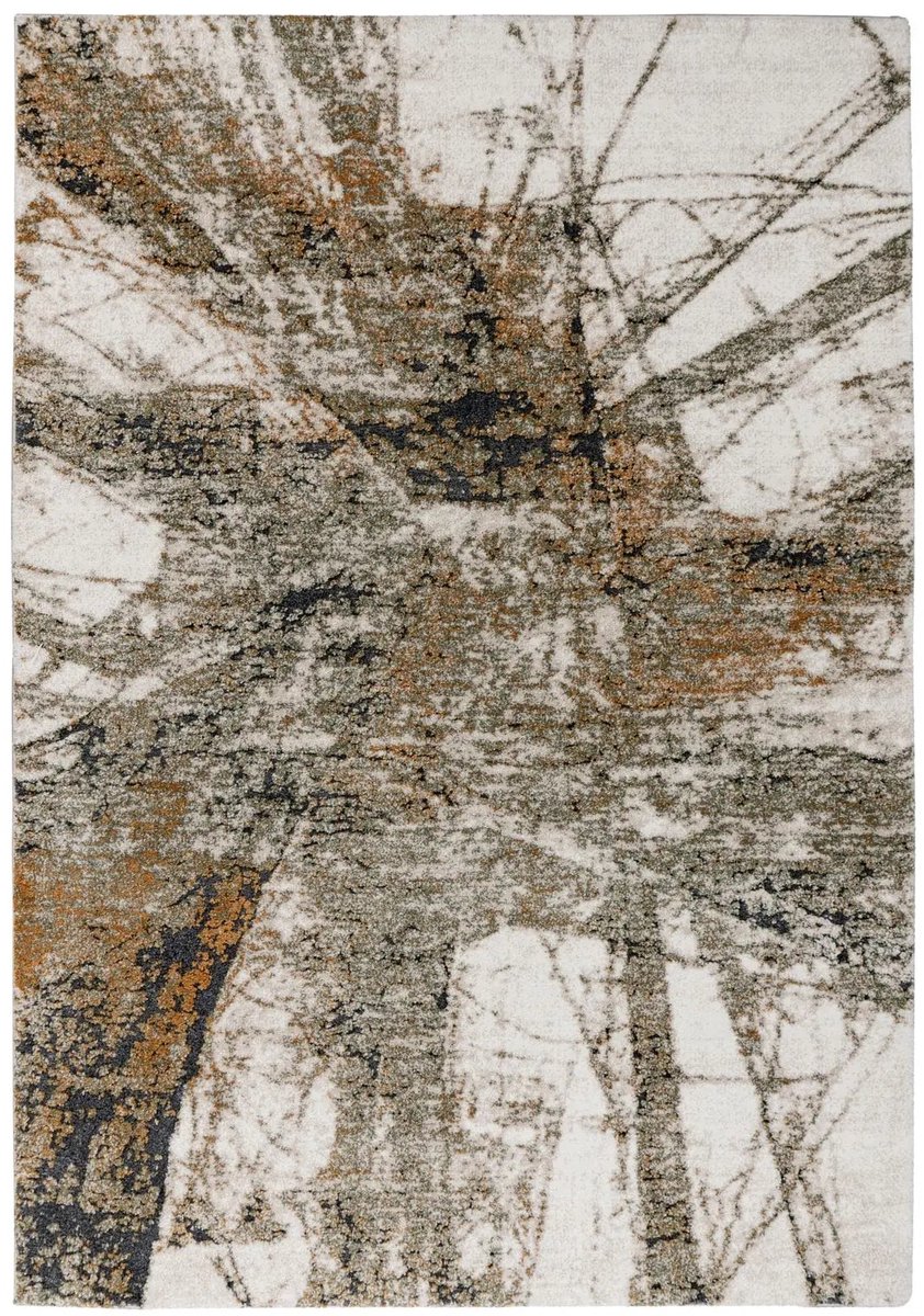 Dutch XXL Hoogpolig Vloerkleed | Tapijt | Firenze | Abstract | Groen | 120x170 cm