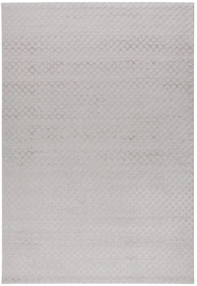 Dutch XXL Scandinavisch Vloerkleed | Tapijt | Calais | Ruiten | Zilver | 120x170 cm