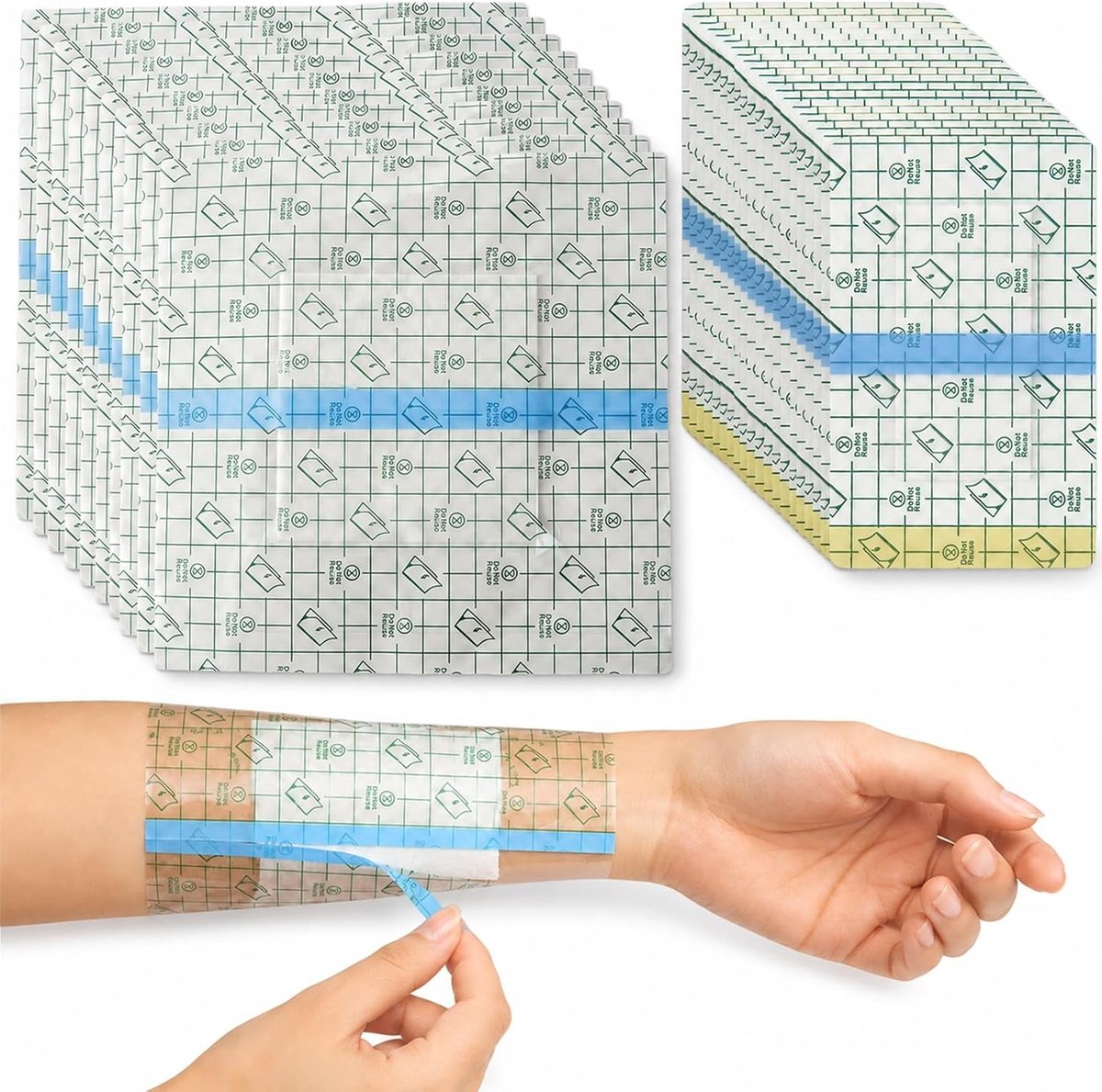 Waterdichte en transparante douchepleisters, sterk en ademend, 30 stuks voor optimale bescherming
