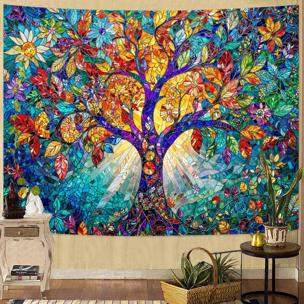 Wandtapijt Tree of Life - 90x70 cm