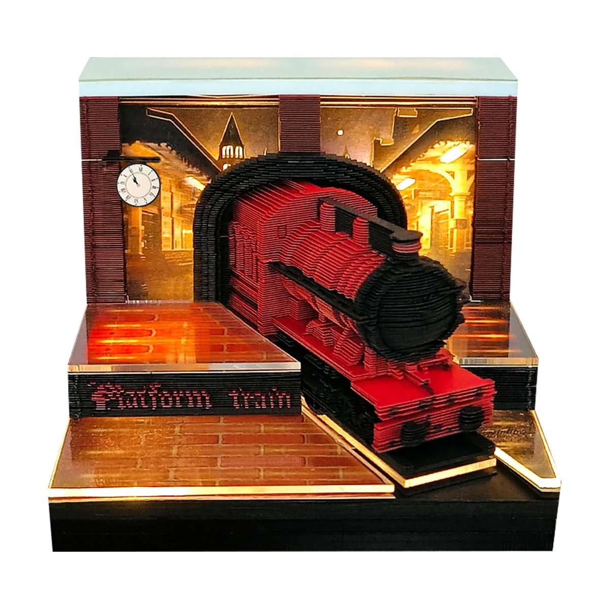 3D Memo Pad - 3D Kalender 2026 met papercutting kunst