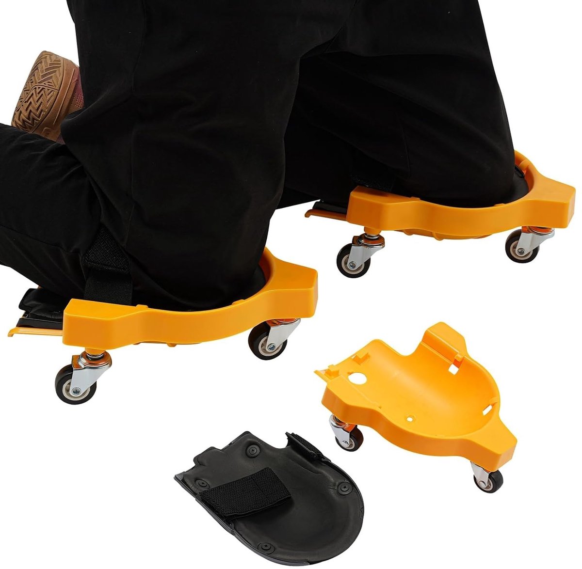 Set van 2 Kniebeschermers met 360° Wielen - Ergonomisch en Lichtgewicht
