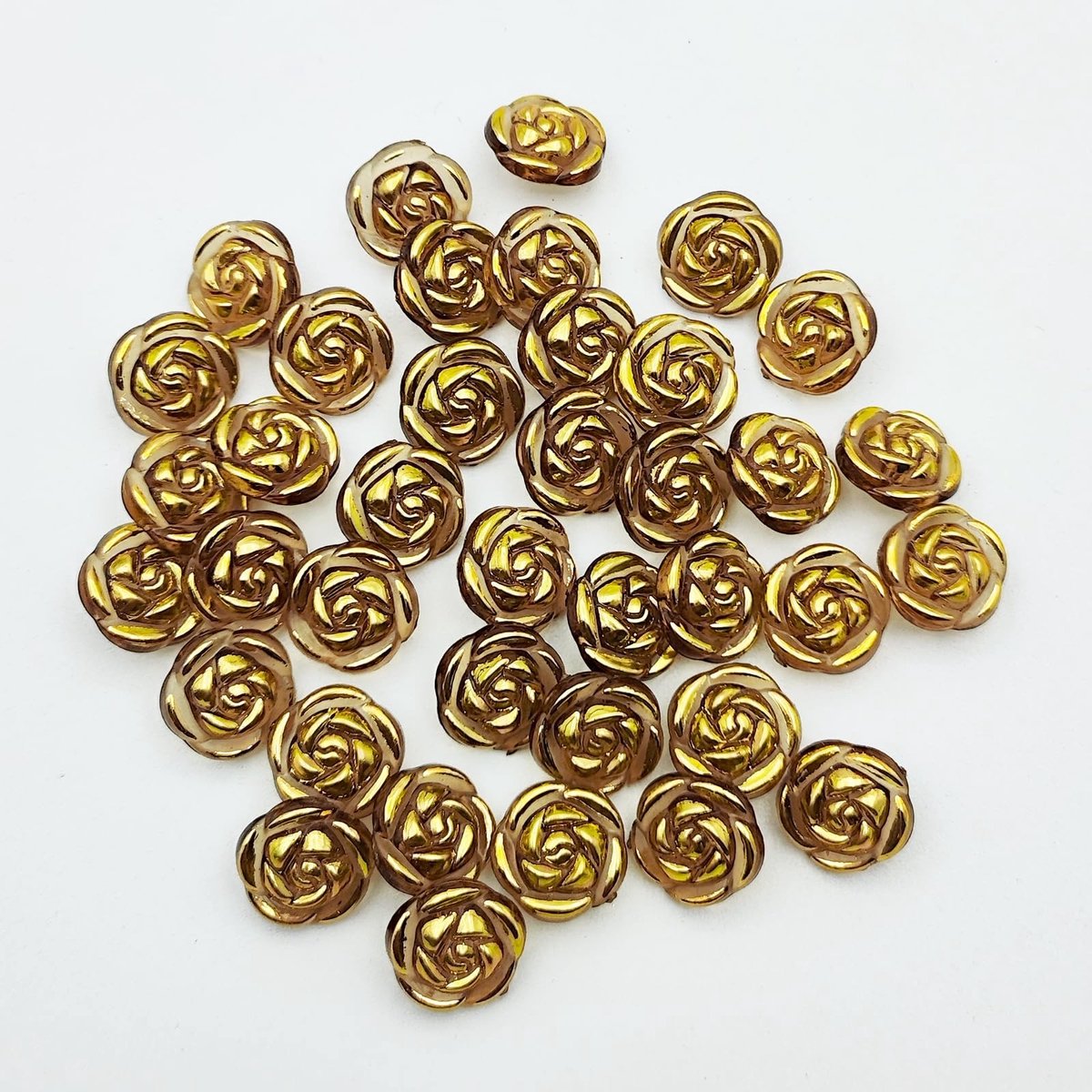 Bruine Rozenknopen - 100 Stuks 12.5mm