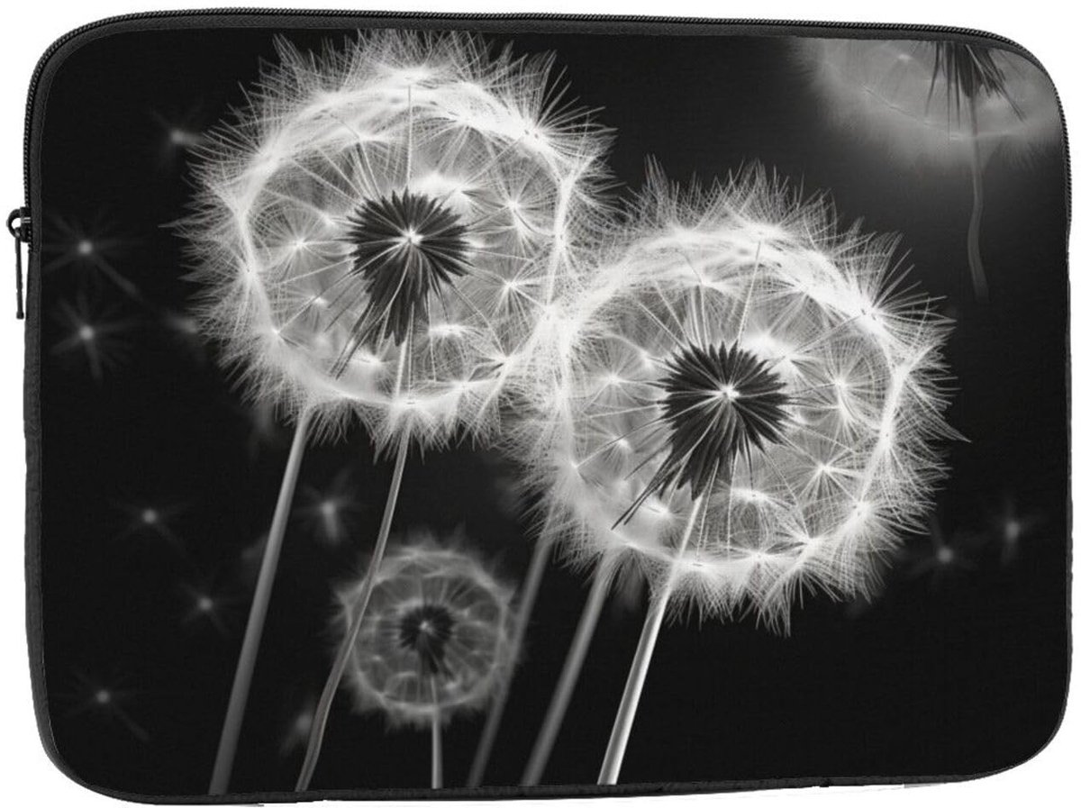 Laptop Sleeve 17 inch - Bloeiende Paardenbloem Print - Lichtgewicht
