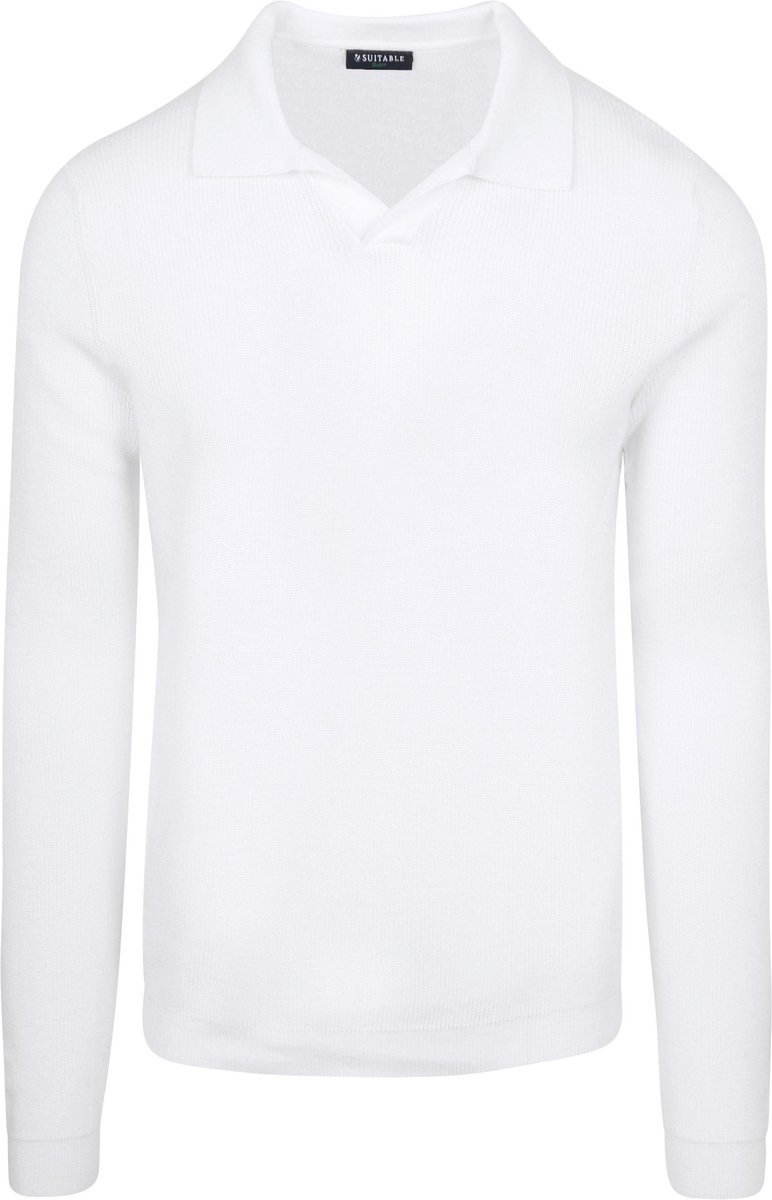 Suitable Trui Riva Knit Ecru - Maat L - Heren - Pullover
