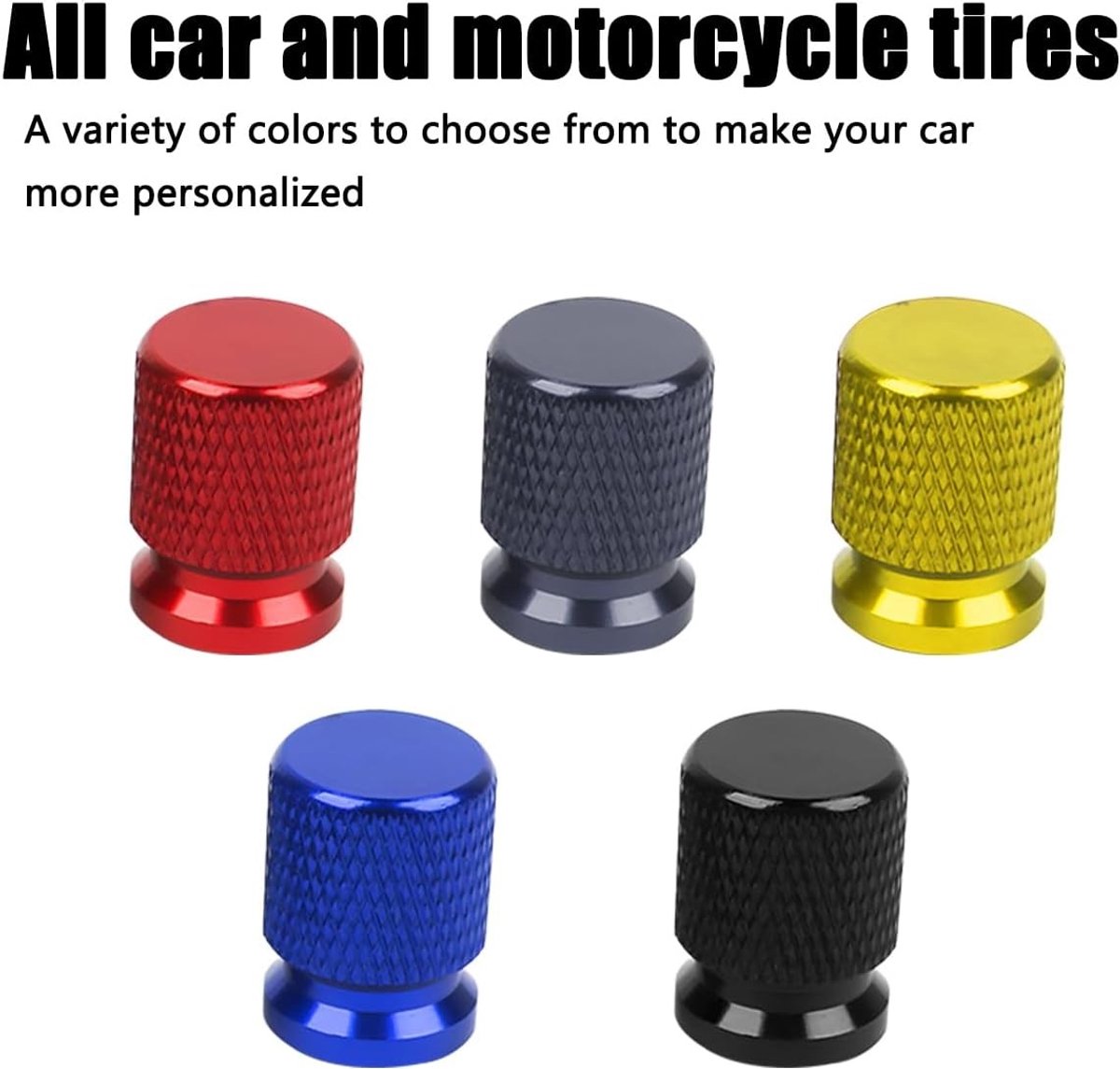 Aluminium Ventieldoppen Set van 4 - Fijnmazige Stofdoppen voor Auto, Vrachtwagen en Fiets in Blauw - Bescherming en Stijl