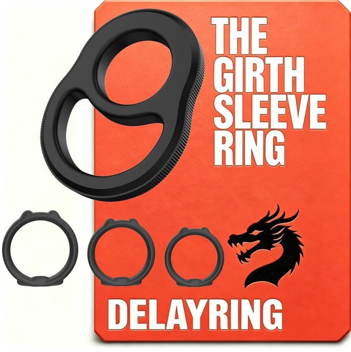 Gebogen dubbele ronde trainingsring voor mannen - Zacht silicone