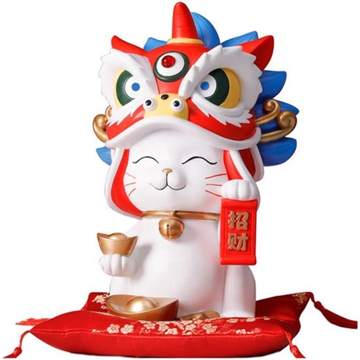 Waving Arm - Witte Foektak Coinbank Ornament