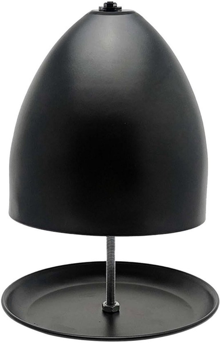Theelichtkachel - Metalen verwarming - Gezellige sfeer - Gelijkmatige warmte - 26 x 175 cm - Mat zwart