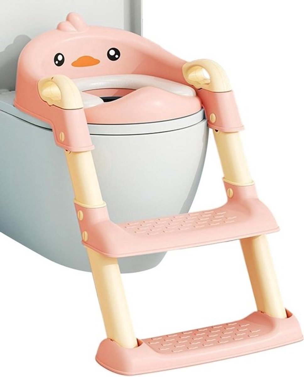 Potty Babytoiletbril - Zindelijkheidstrainer Stoel - Kinderen Zindelijk Maken - Antislip Ontwerp - 60 x 415 x 38 cm - Roze