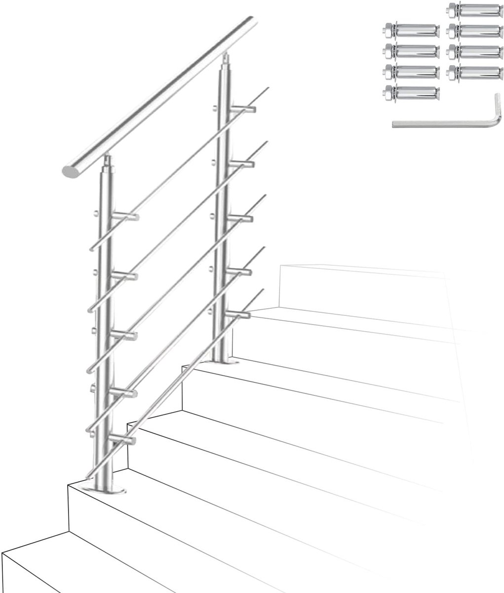 Leuning 80 cm - Verstelbaar - Voor Binnen en Buiten