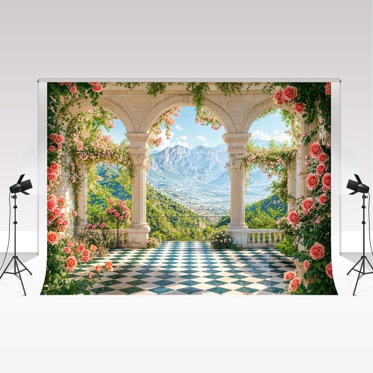 Fotografie Achtergrond 3x3m - Lente Bloemen