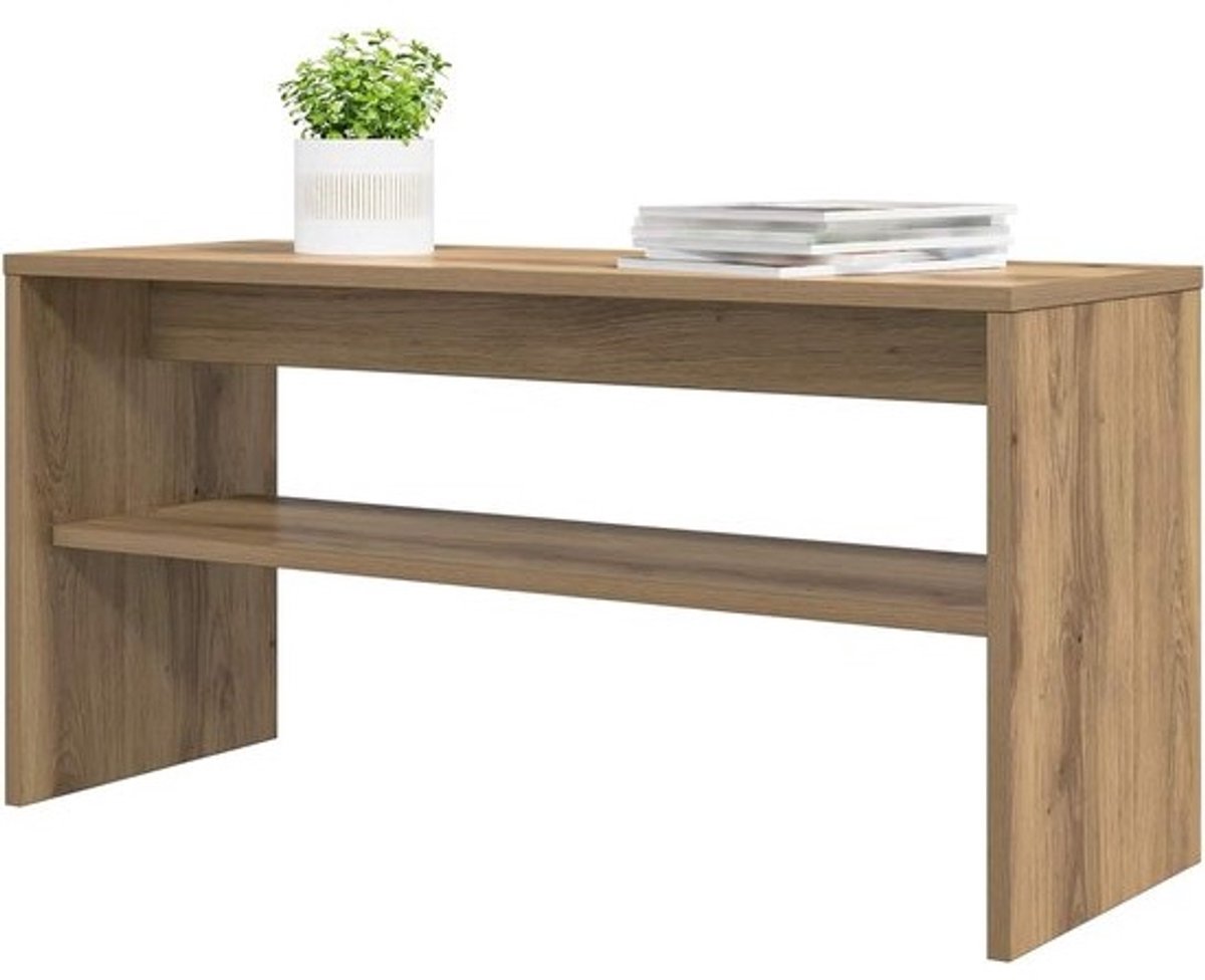 TV-kast - Mediab প্রয়োজনীয় - Woonkamer organiseren - Modern rechthoekig design - 80 x 30 x 40 cm - Artisan eiken
