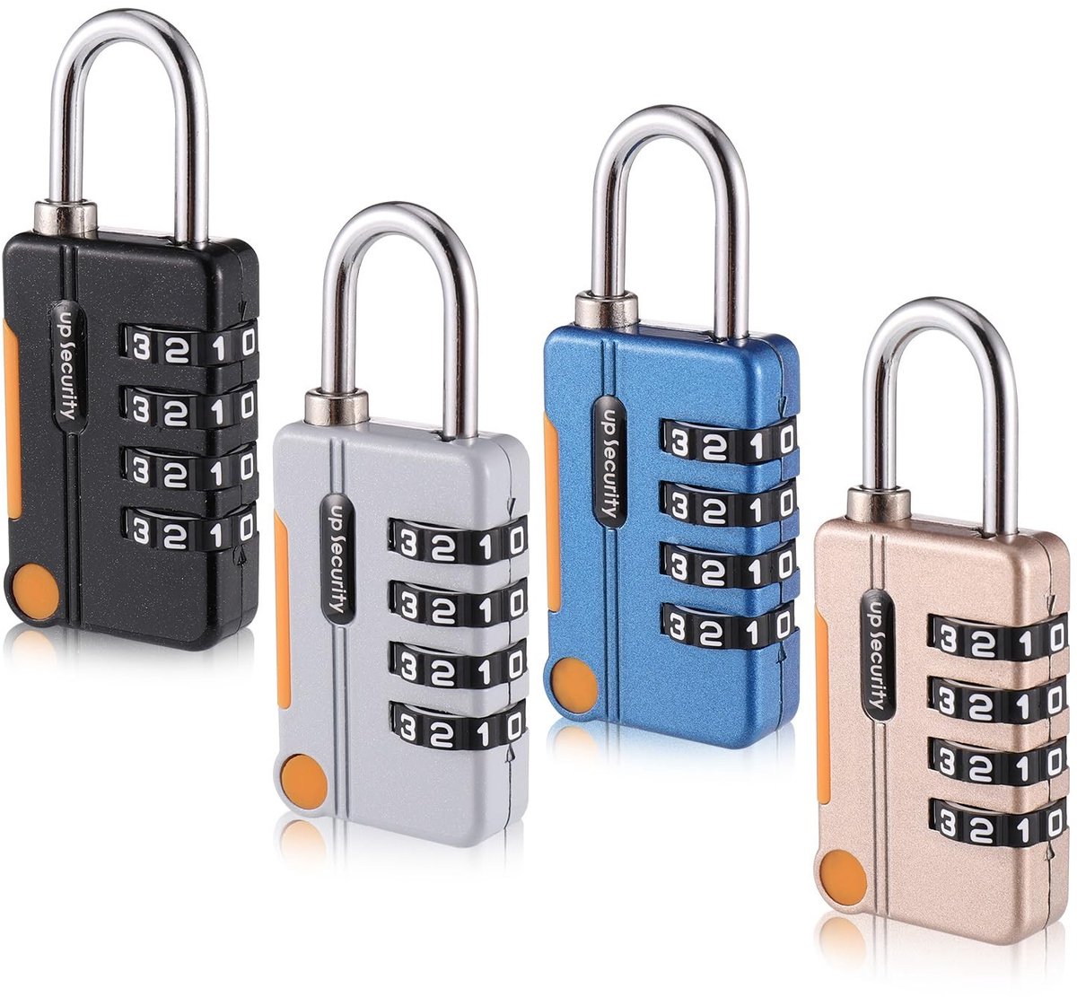 Solidchoice - Set van 4 Combinatiesloten voor Koffers
