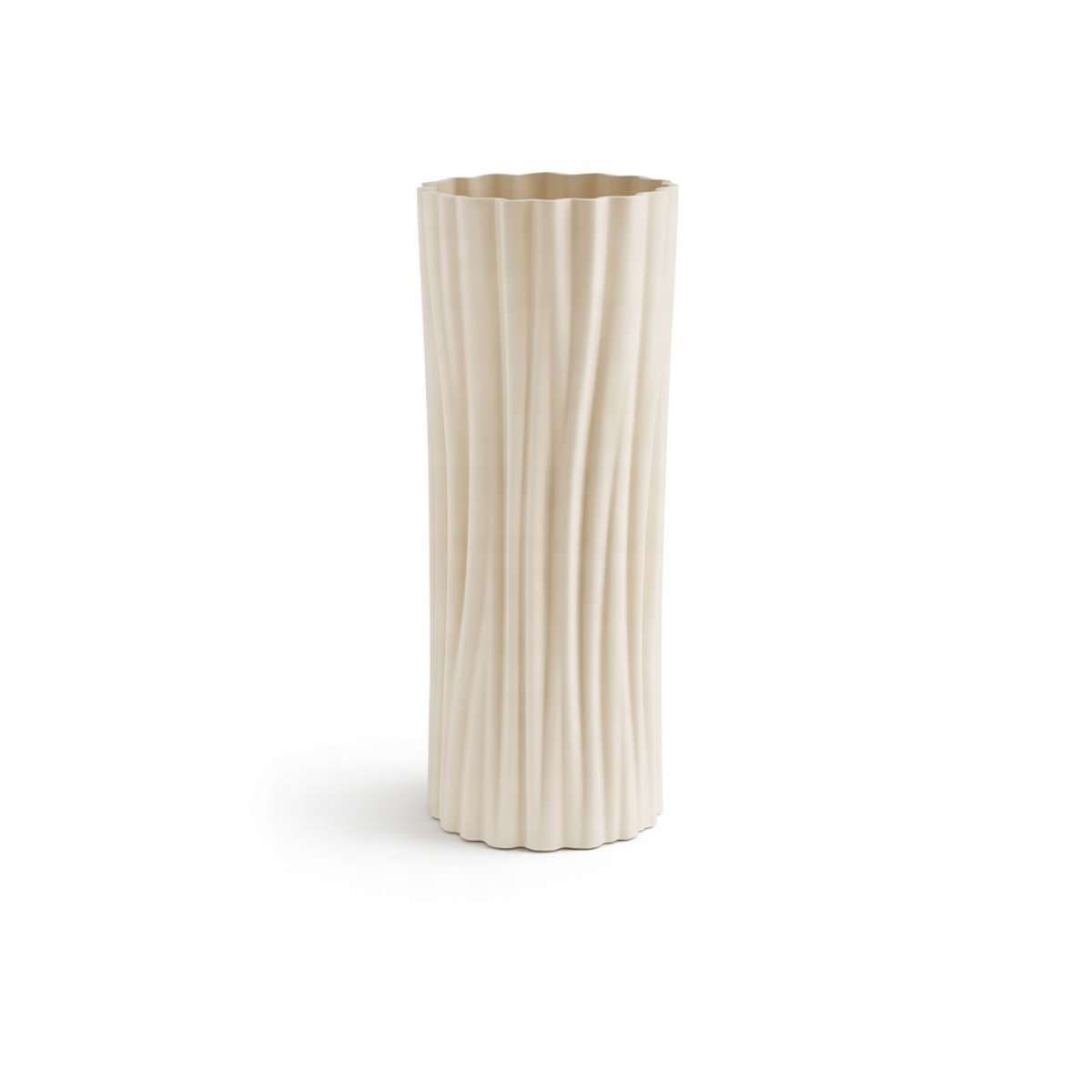 Cilindrische Decoratieve Vaas met Ribbels - Meerdere Kleuren