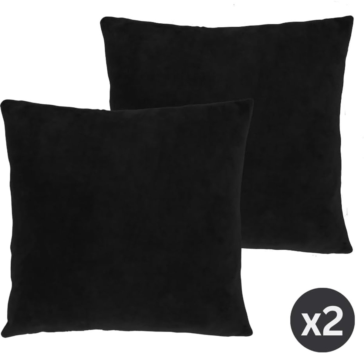 Tiseco Home Studio - Kussen (gevuld) MARSHMALLOW - SET/2 - polyester - teddyvulling - super zacht - Vierkant - ShopVlot