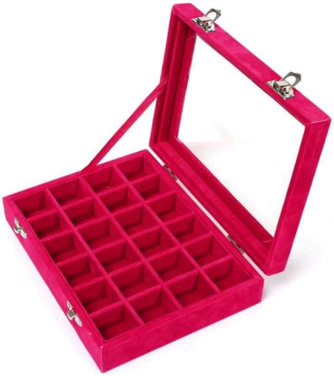 24 dozen met glazen sieraden verpakking (voor oorbellen) Opbergdoos Opslag - ShopVlot
