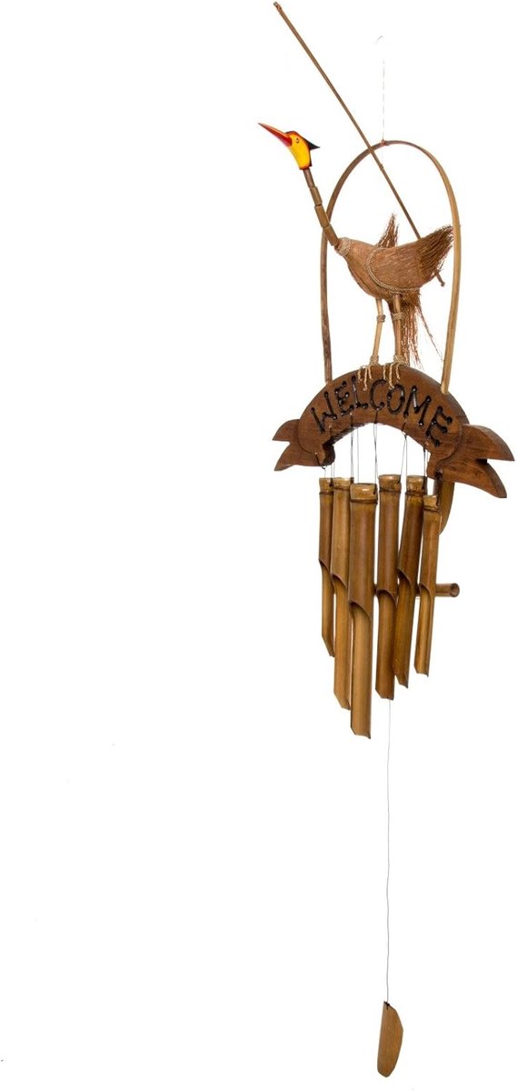 Ciffre approx. 100 cm wind game sound game entrance wind game welcome bird handicraft Fair Trade - ShopVlot