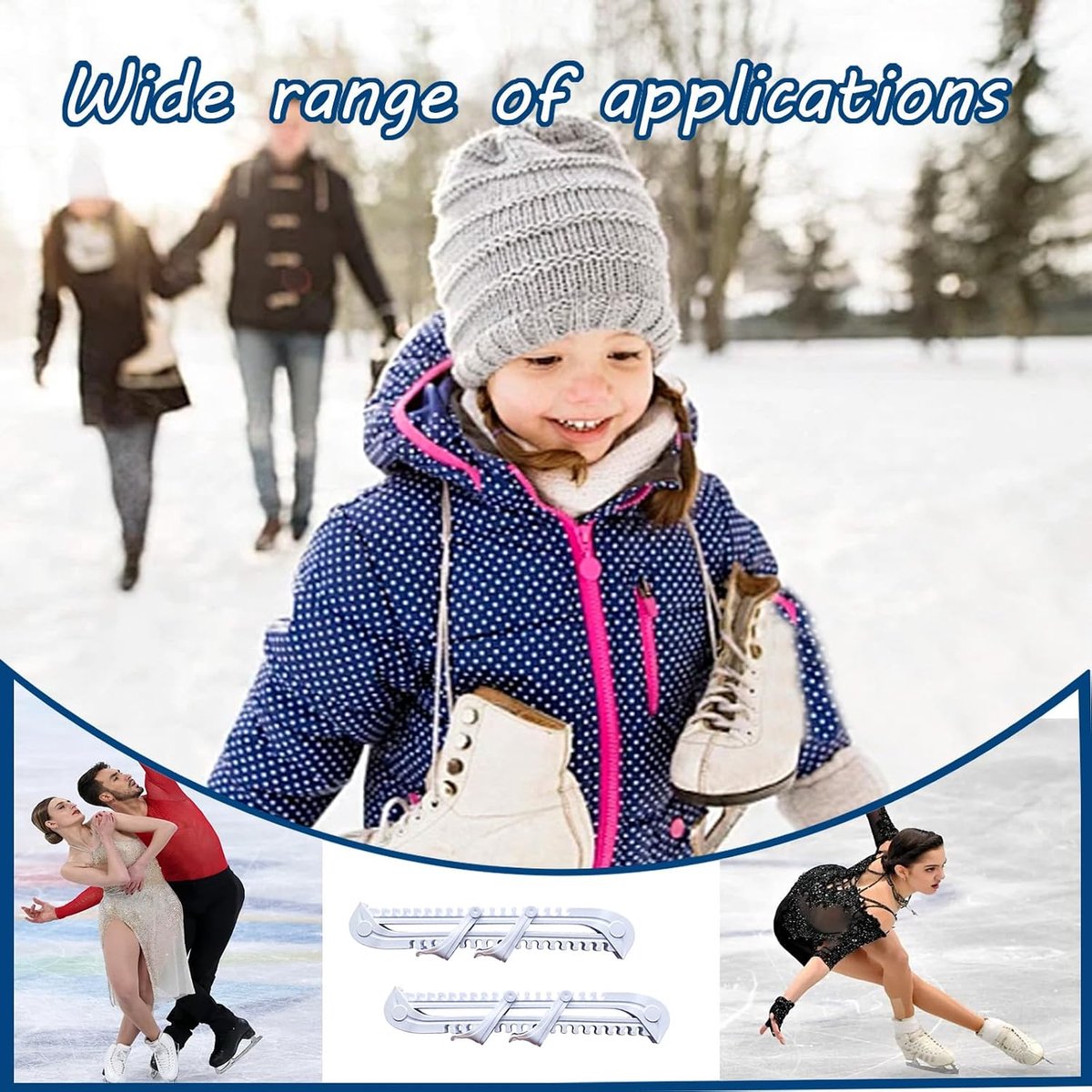 Schaatsbeschermer - verstelbare schaatsbescherming - schaatsbeschermer - kunstschaatsen - beschermer voor schaatsen
