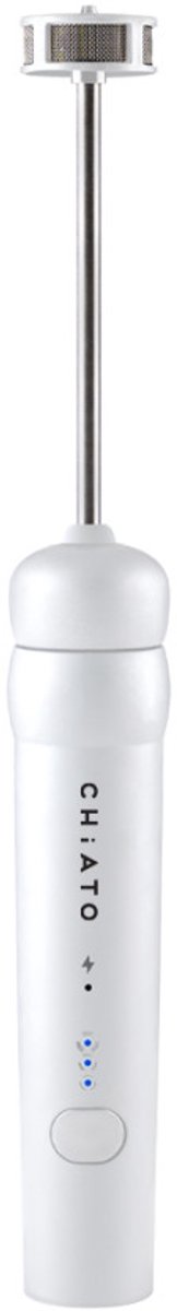 CHiATO nanoPLAY Elektrische melkopschuimer (oplaadbaar) – Wit
