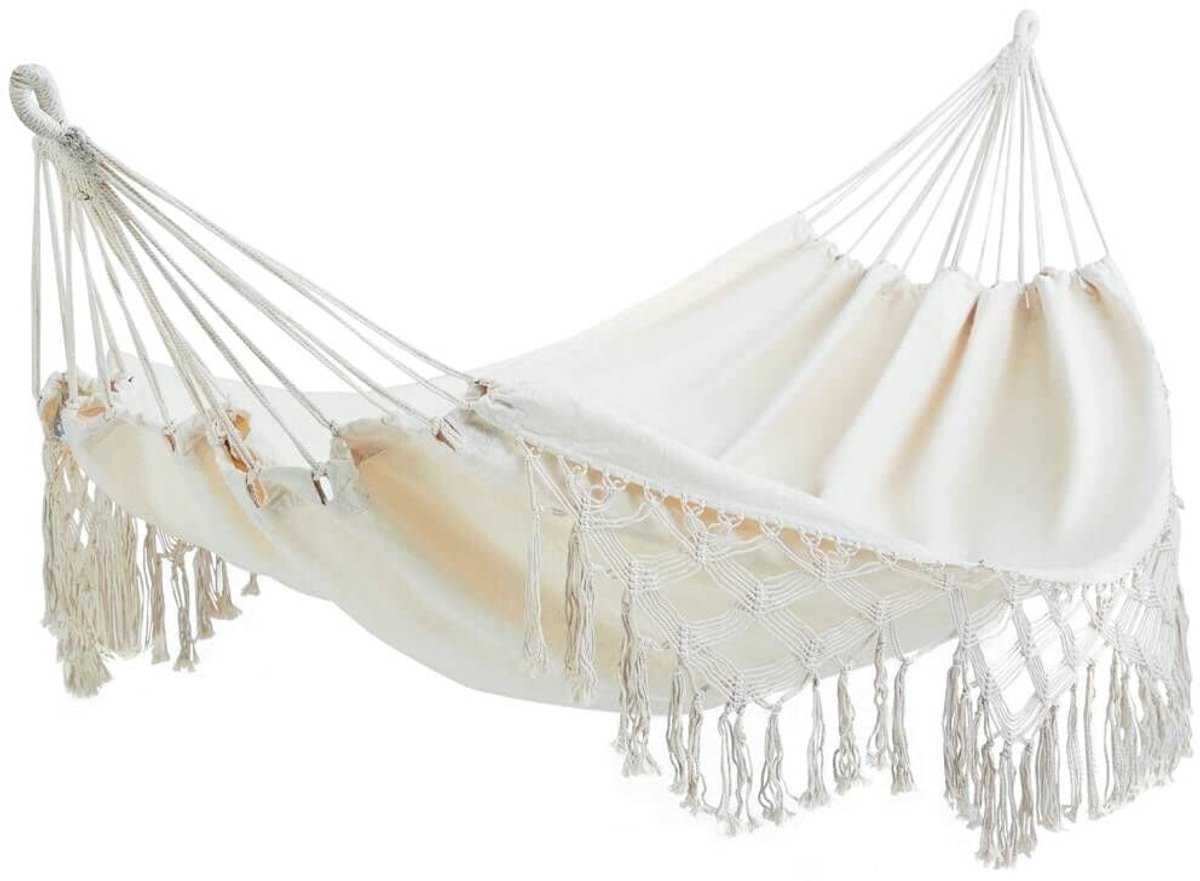 Solidchoice - Dubbele Hangmat voor 2 Personen - Handgeweven Braziliaanse Hangmat