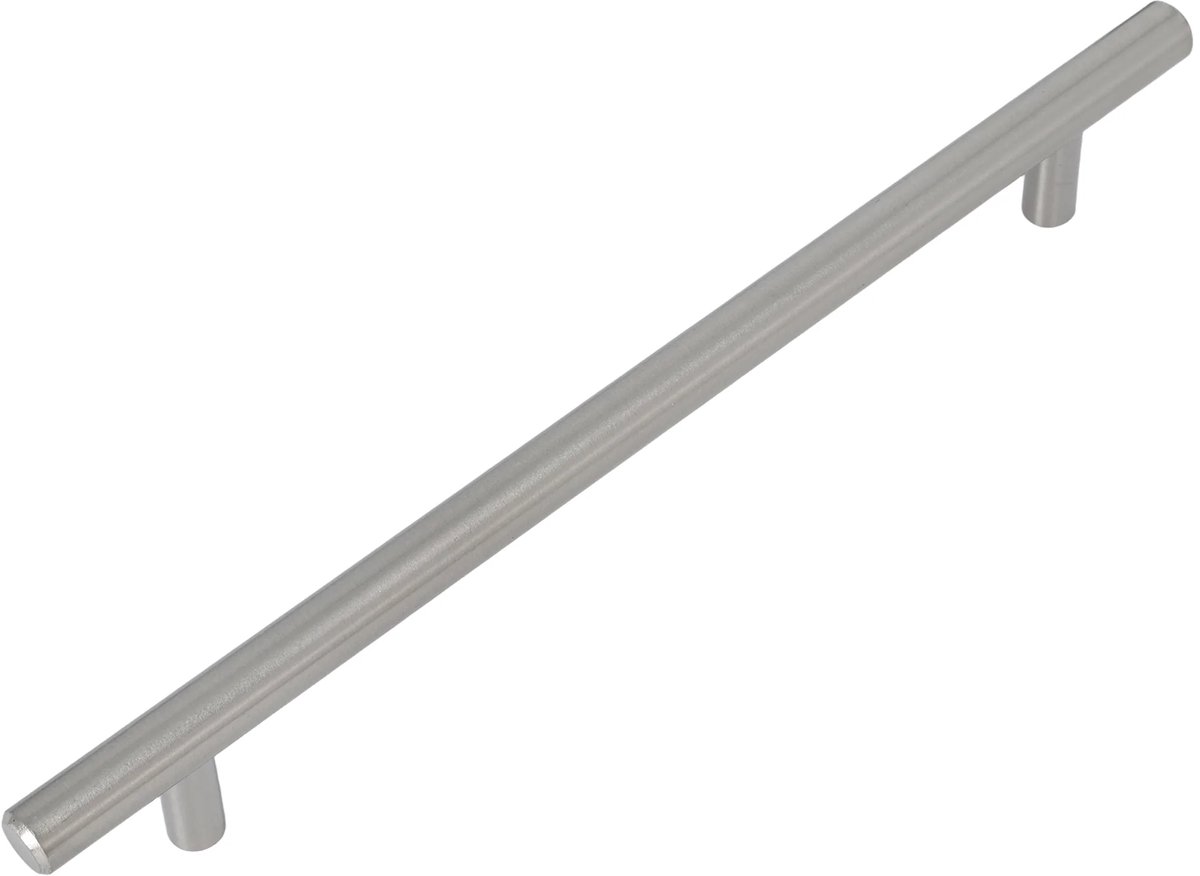Meubelgreep Mila geborsteld RVS 252mm rond - Boorafstand 192mm