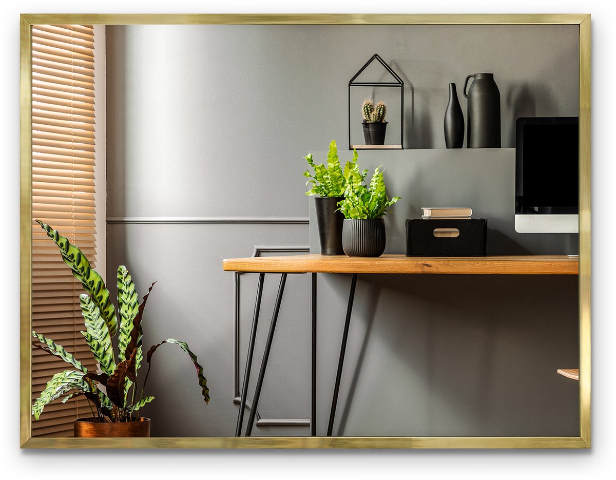 Tulup Grote Wandspiegel - Moderne Woonkamer Spiegel - Decoratieve Spiegel 80x60 cm