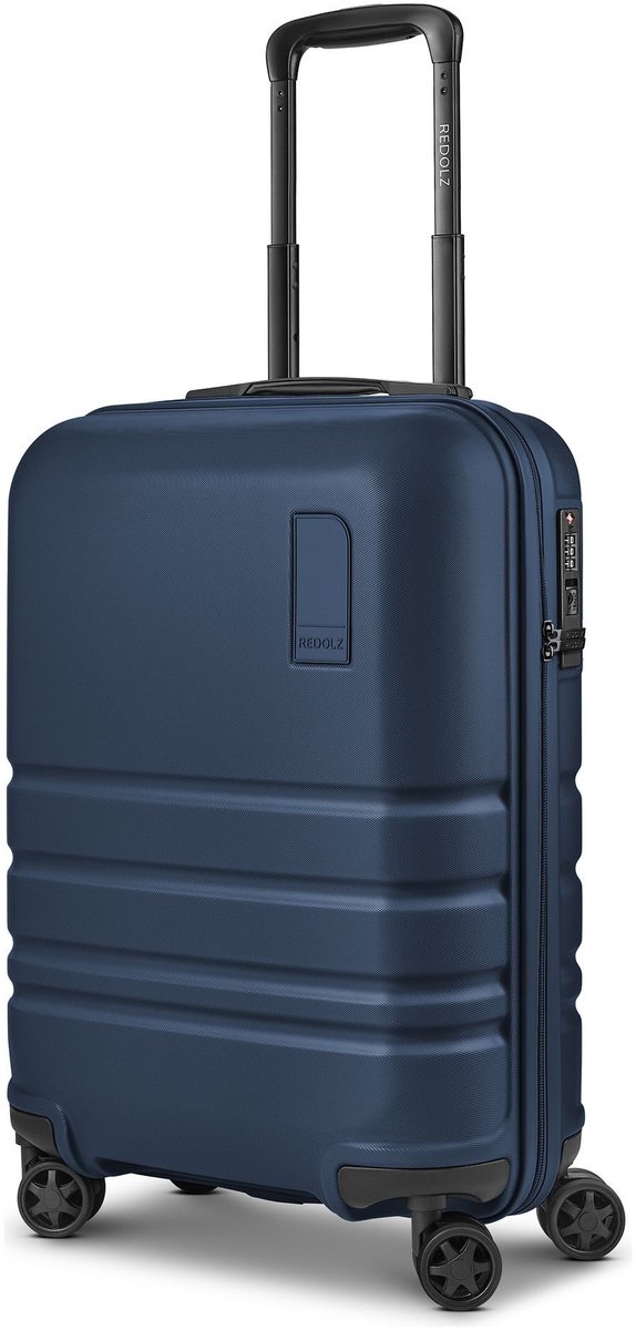 Redolz Pro ABS 4 wielen Cabinewagen 53 cm - Harde bagage - TSA slot - navy